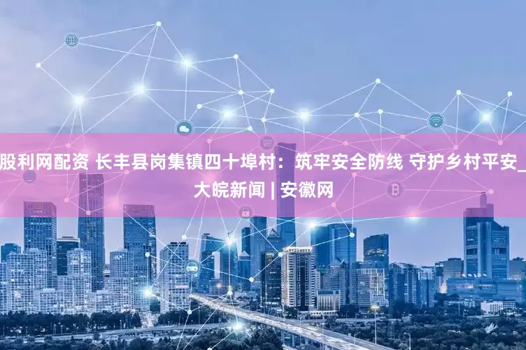 股利网配资 长丰县岗集镇四十埠村：筑牢安全防线 守护乡村平安_大皖新闻 | 安徽网